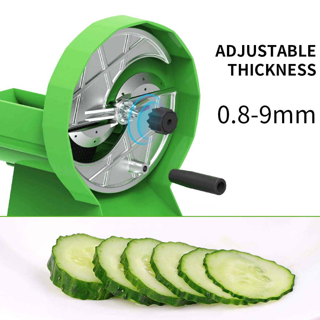 NNEAGS Manual Vegetable Fruit Slicer Kitchen Cutter Machine Green