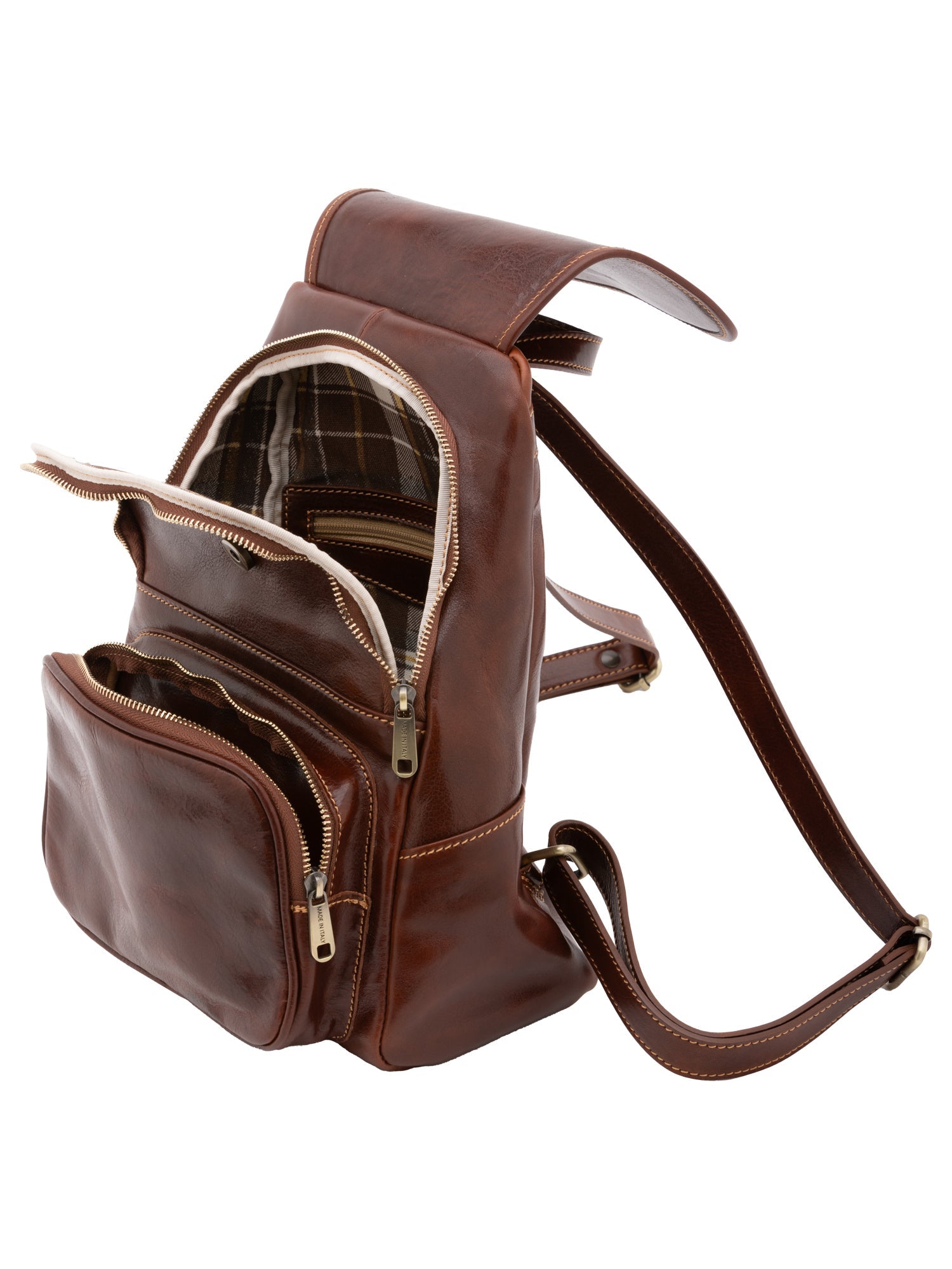 Borsa a spalla da donna In Vera pelle Made in Italy 34x26x16 cm