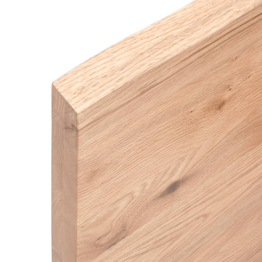 NNEVL Table Top Light Brown 200x60x4 cm Treated Solid Wood Oak