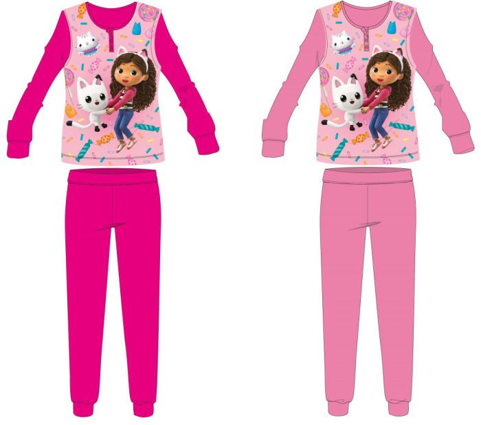 Gabi dollhouse cotton jersey children's pajamas - pink - 98