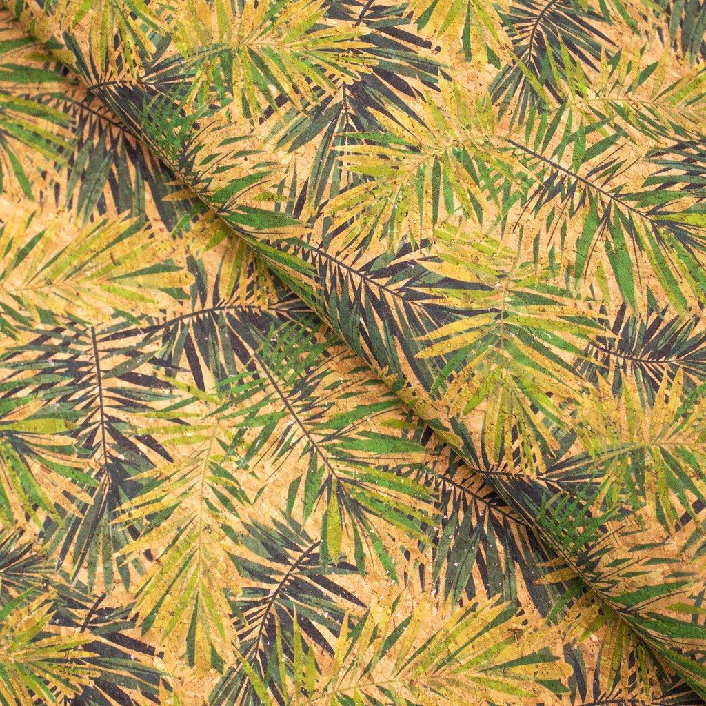 Cork fabric - Bamboo leaves COF-374