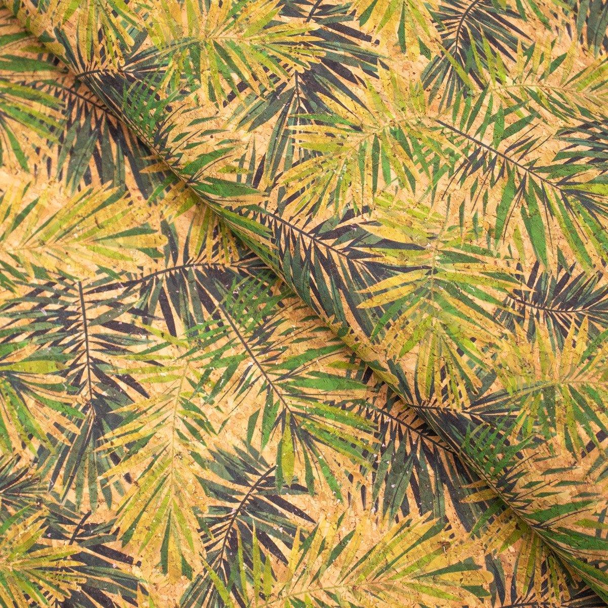 Cork fabric - Bamboo leaves COF-374