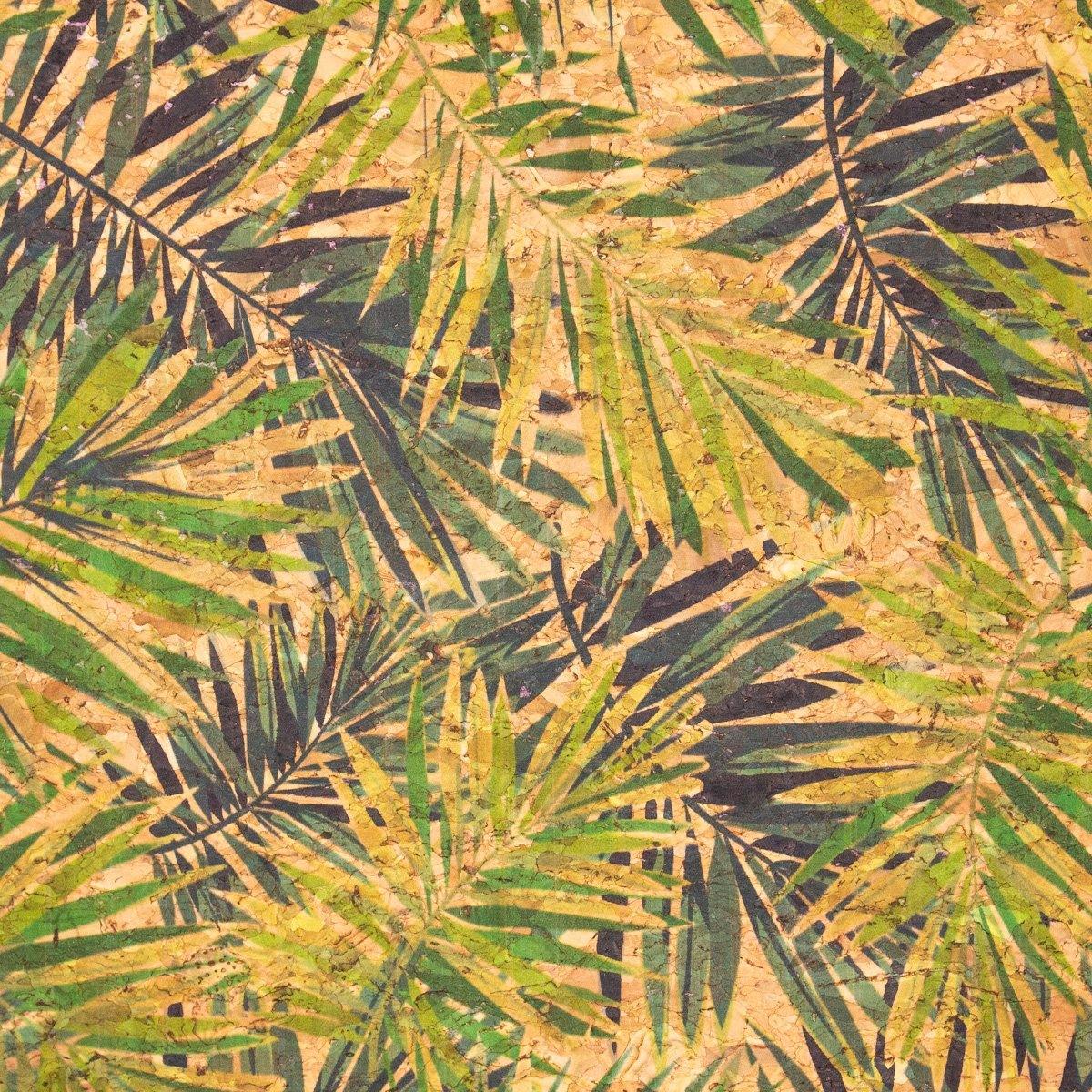 Cork fabric - Bamboo leaves COF-374