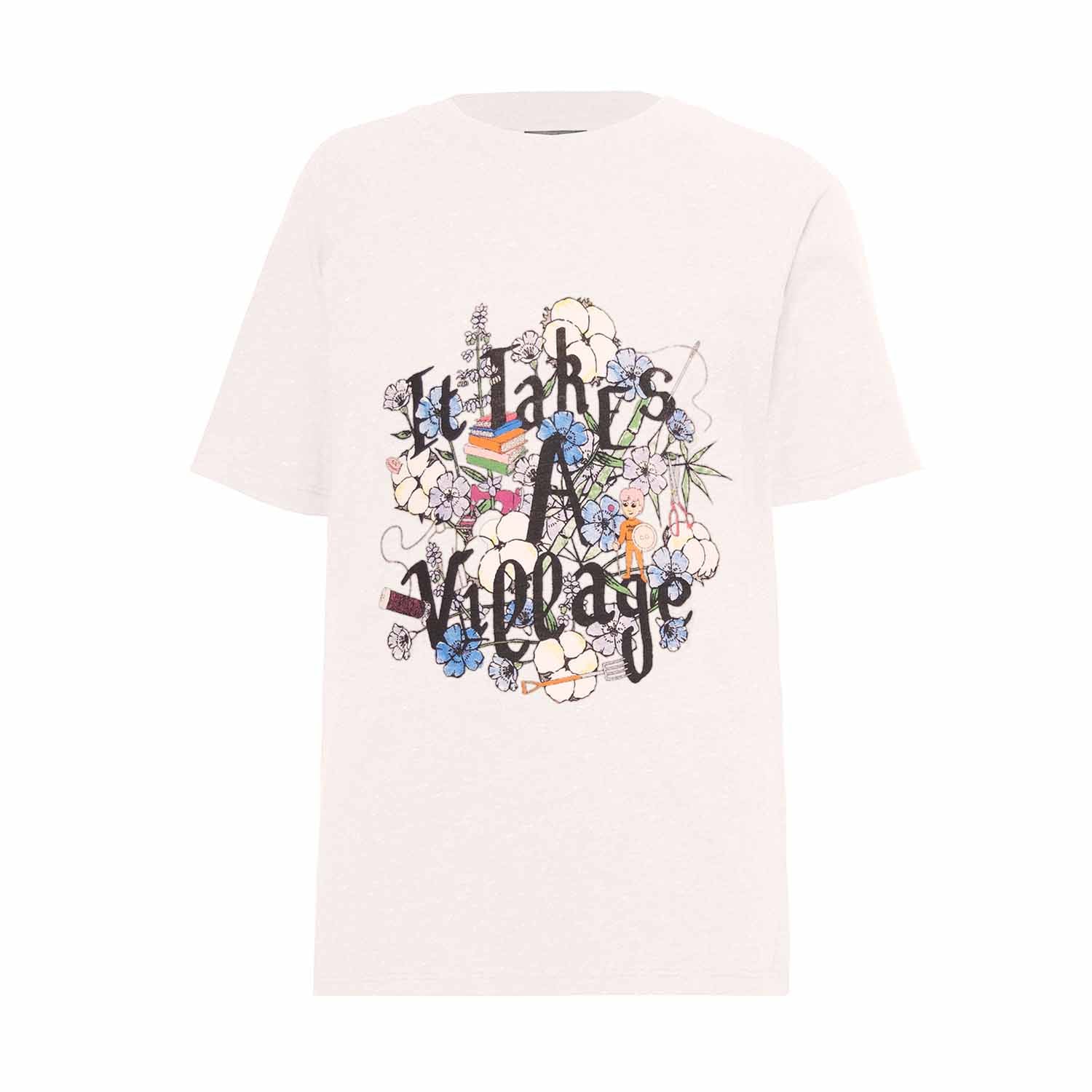 White Kids T Shirt with Print