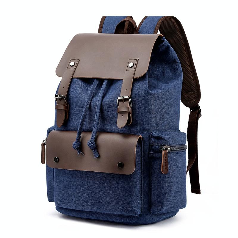 NNEDSZ Student Canvas Backpack - Compact And Stylish - Green