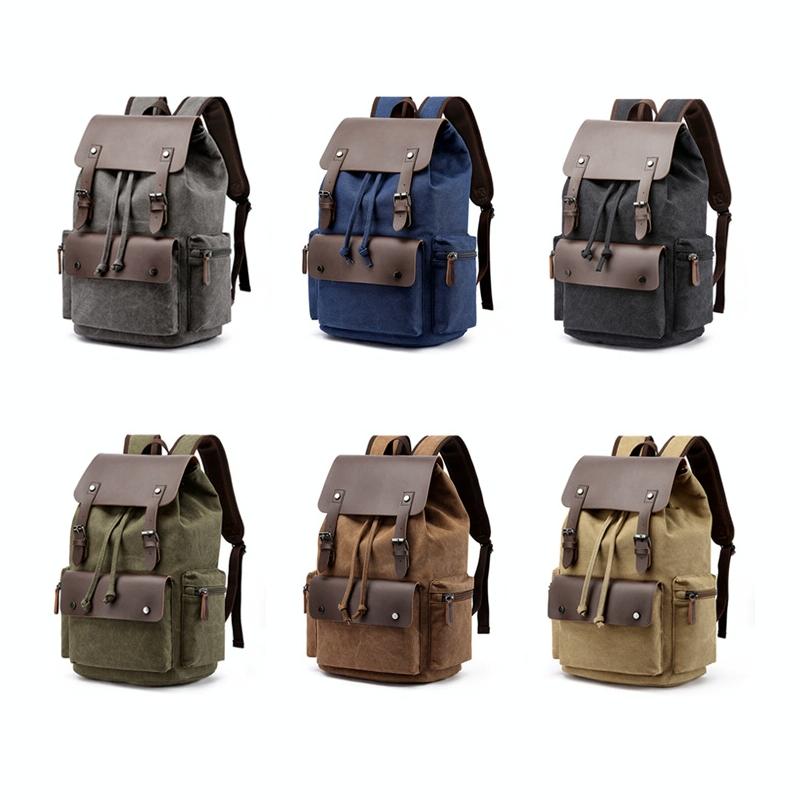 NNEDSZ Student Canvas Backpack - Compact And Stylish - Green