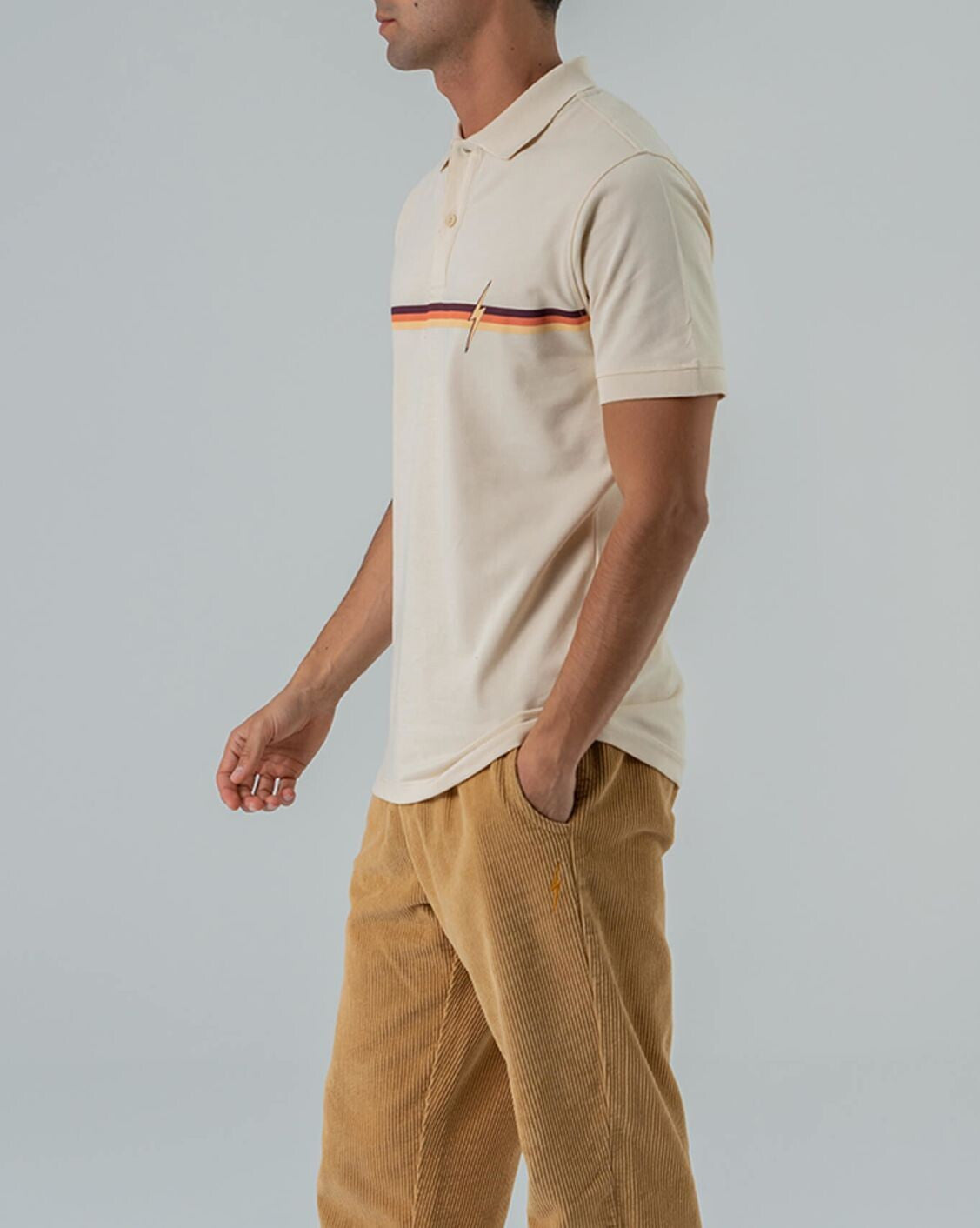 Stripe Bolt Polo Shirt