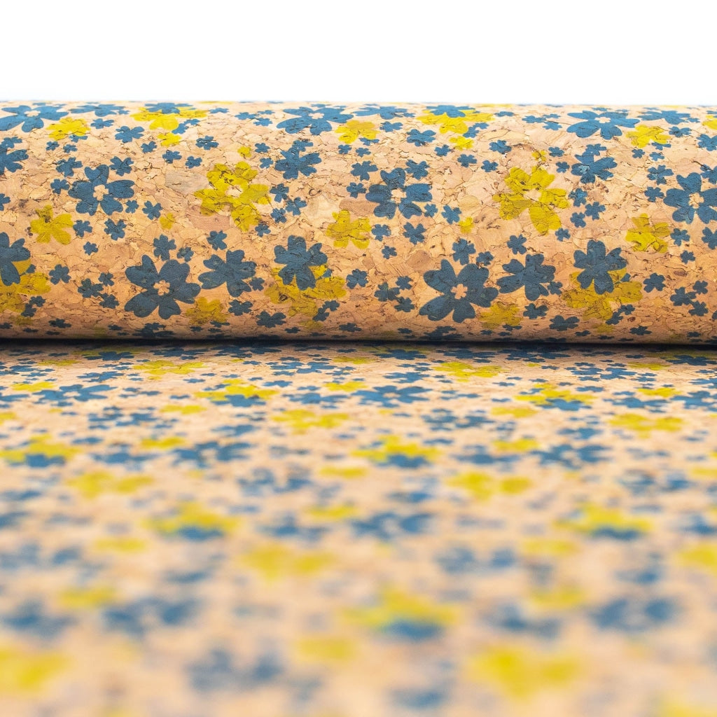 Sprinkled Florals, Cork Fabric COF-417-NEW