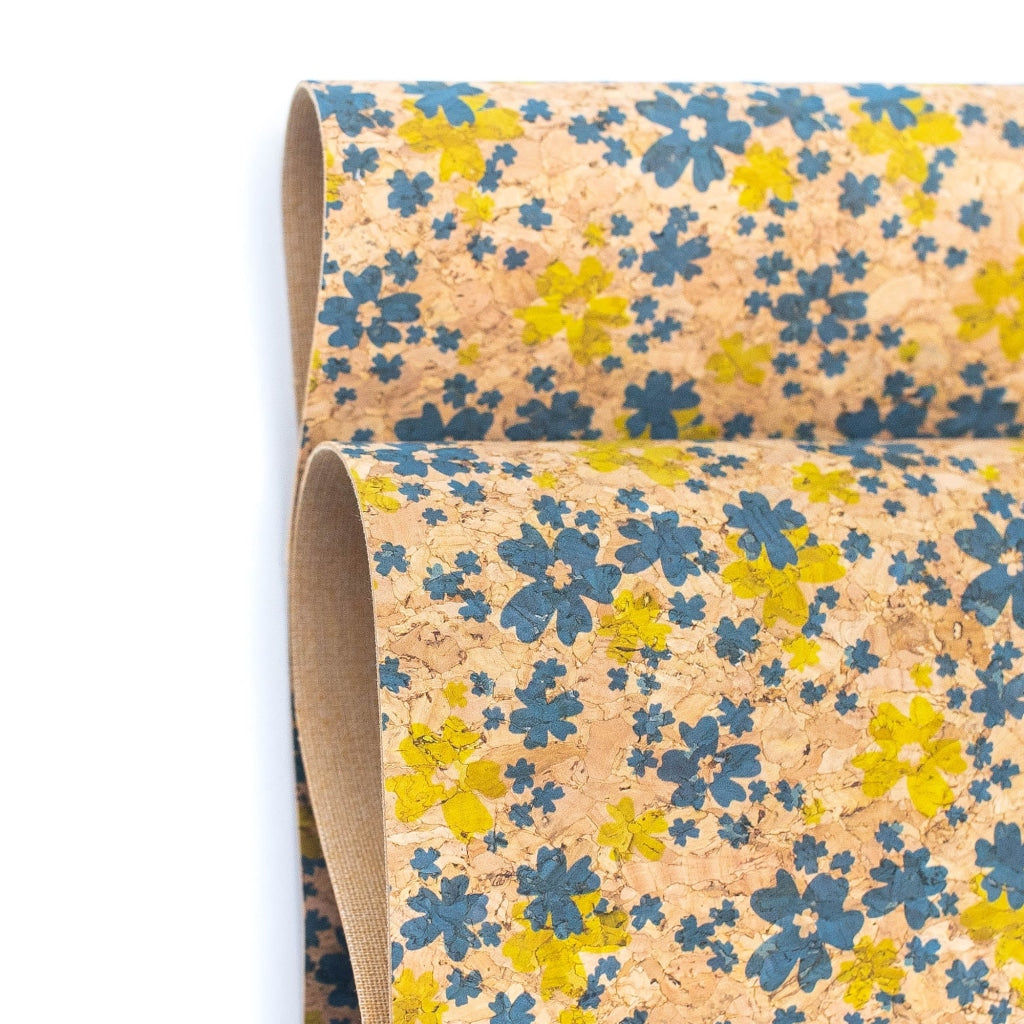 Sprinkled Florals, Cork Fabric COF-417-NEW